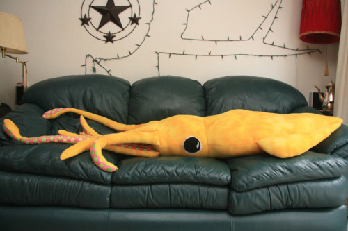 giant squid pillow plushie tutorial