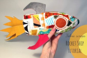 Fabric Scrap Rocket Ship Tutorial