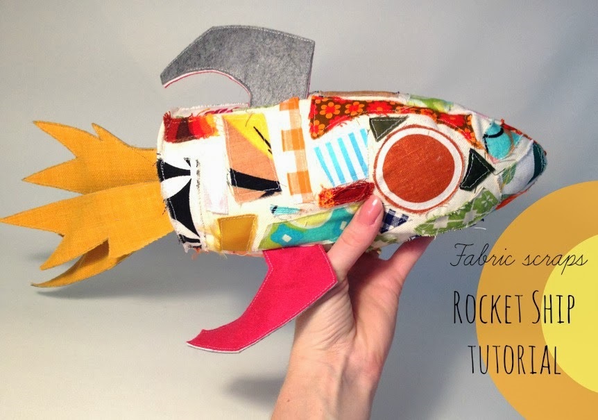 Fabric Scrap Rocket Ship Tutorial