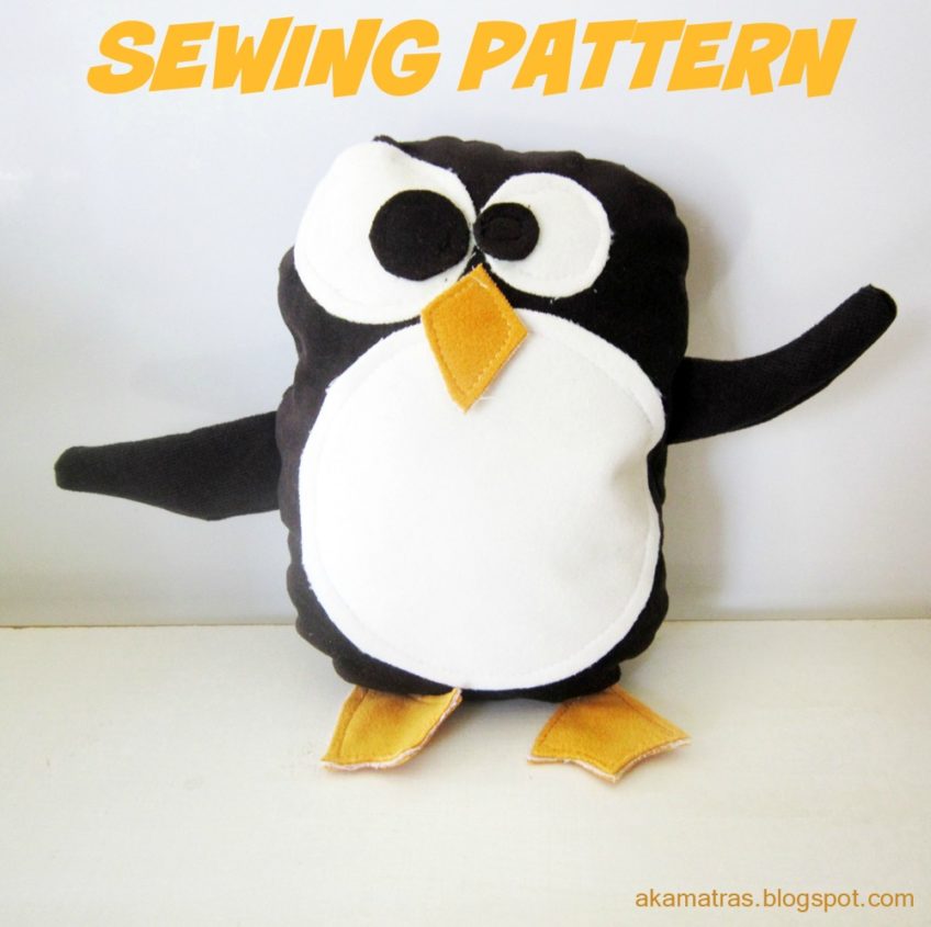 Penguin Stuffed Animal Sewing Pattern