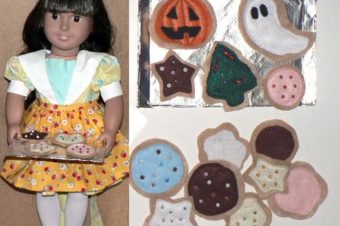 Felt Cookies & Apron for American Girl Doll