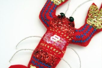 Felt Lobster Plushie with Sequins