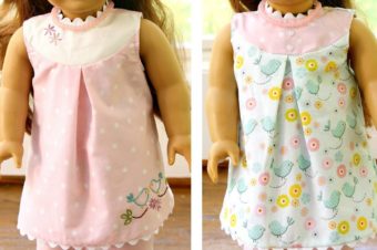 Free Doll Pattern Reversible Dress