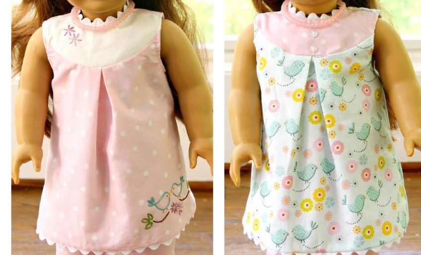 Free Doll Pattern Reversible Dress