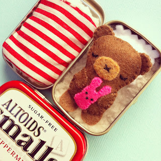 toy in a tin teddy bear DIY