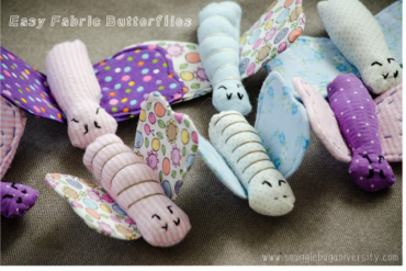 Easy DIY Fabric Butterflies