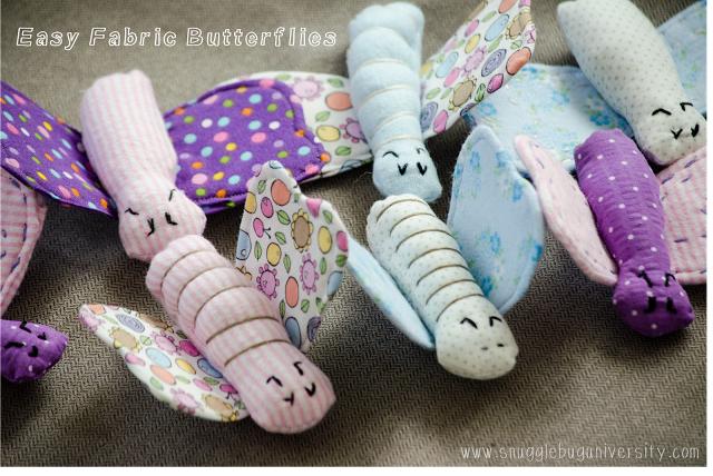 Easy DIY Fabric Butterflies