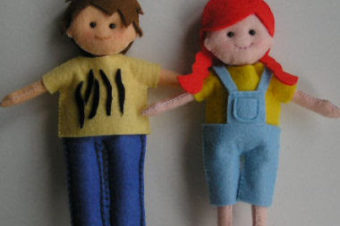 Felt Fashion Dolls