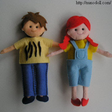 Felt Fashion Dolls