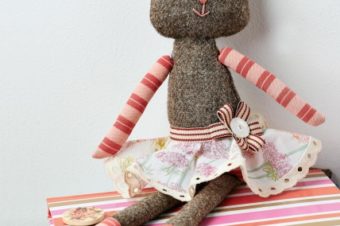 Tweed Cat Doll