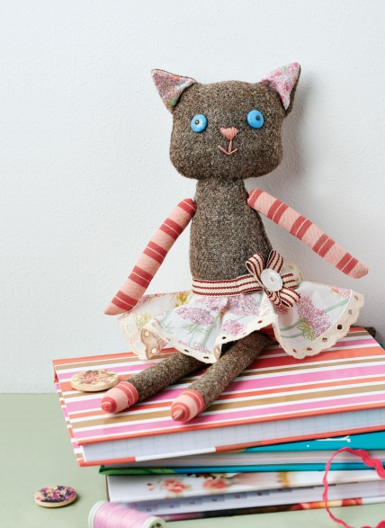 Tweed Cat Doll