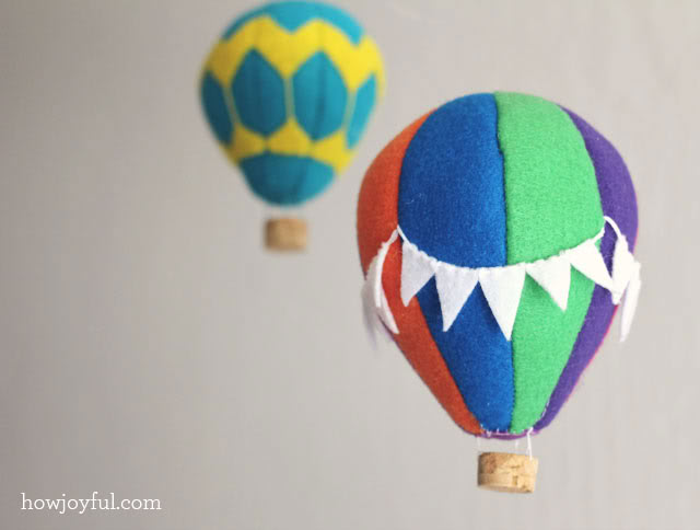 Felt hot air balloon tutorial