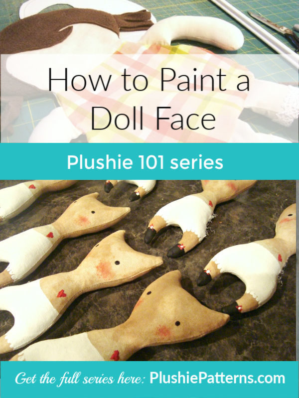 how to paint a doll face plushie 101 series