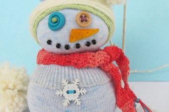 snowman sock doll tutorial